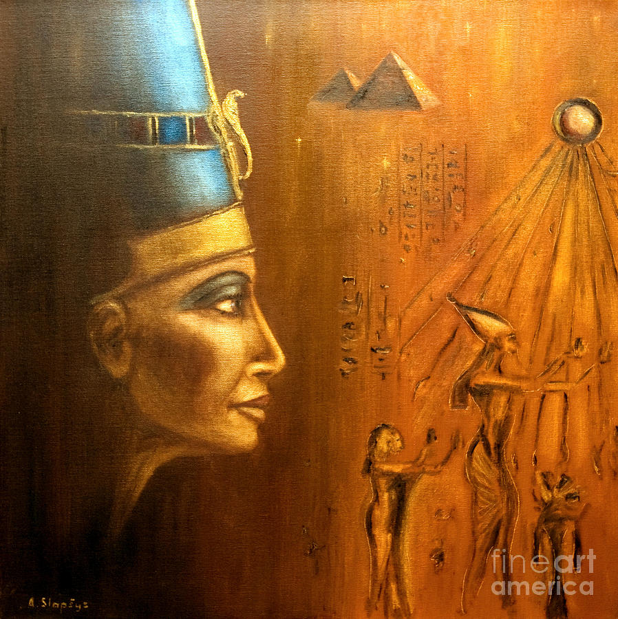Nefertiti Painting by Arturas Slapsys