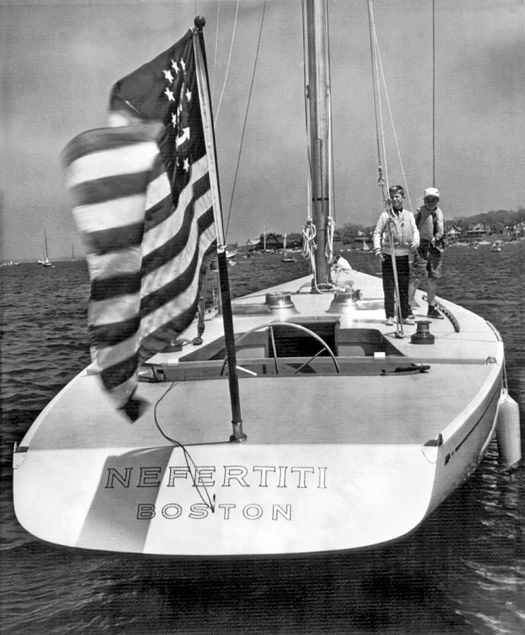 Nefertiti In Americas Cup Race Photograph by Underwood Archives
