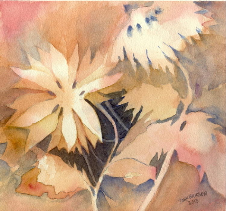 Negative Flowers Painting by John Brisson