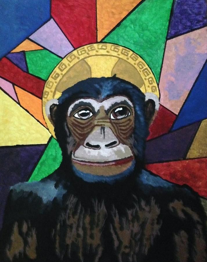 Monkey Painting - Negotium Elit by Stiven Williams