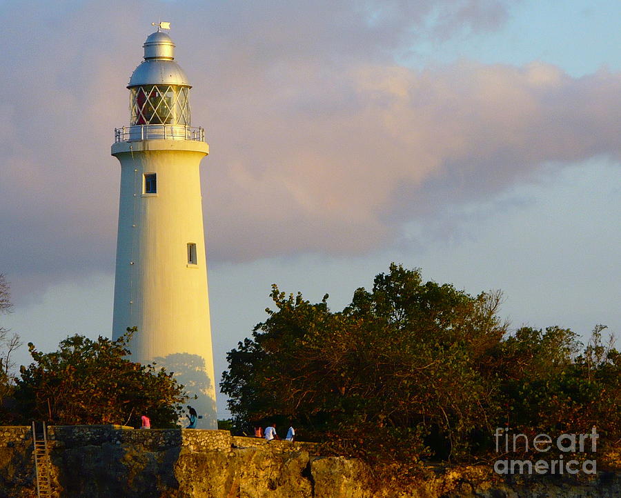 Negril Jamaica Lighthouse Photograph by Linda Bianic