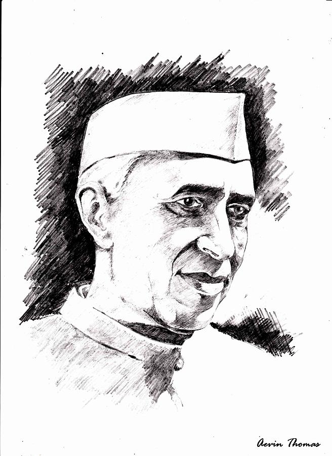 Amrutha's Art - #Pandith Jawaharlal Nehru#Portrait#Pencil Drawing#Pencil  sketch#By me#Happy 😊 ✌️ #Pandit Jawaharlal Nehru was the first prime  minister of India. #He is famous as “Chacha Nehru
