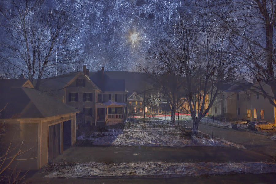 Neighborhood Full Moon Photograph by Tom Singleton