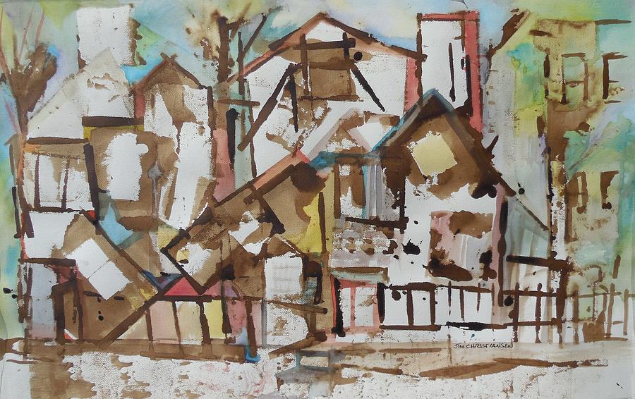 Abstract Painting - Neighborhood by James Christiansen