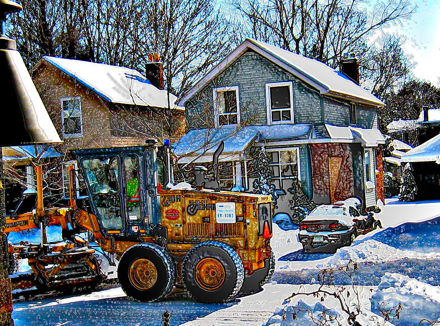 Neighbourhood Snowplough 2 Photograph by Nina Silver