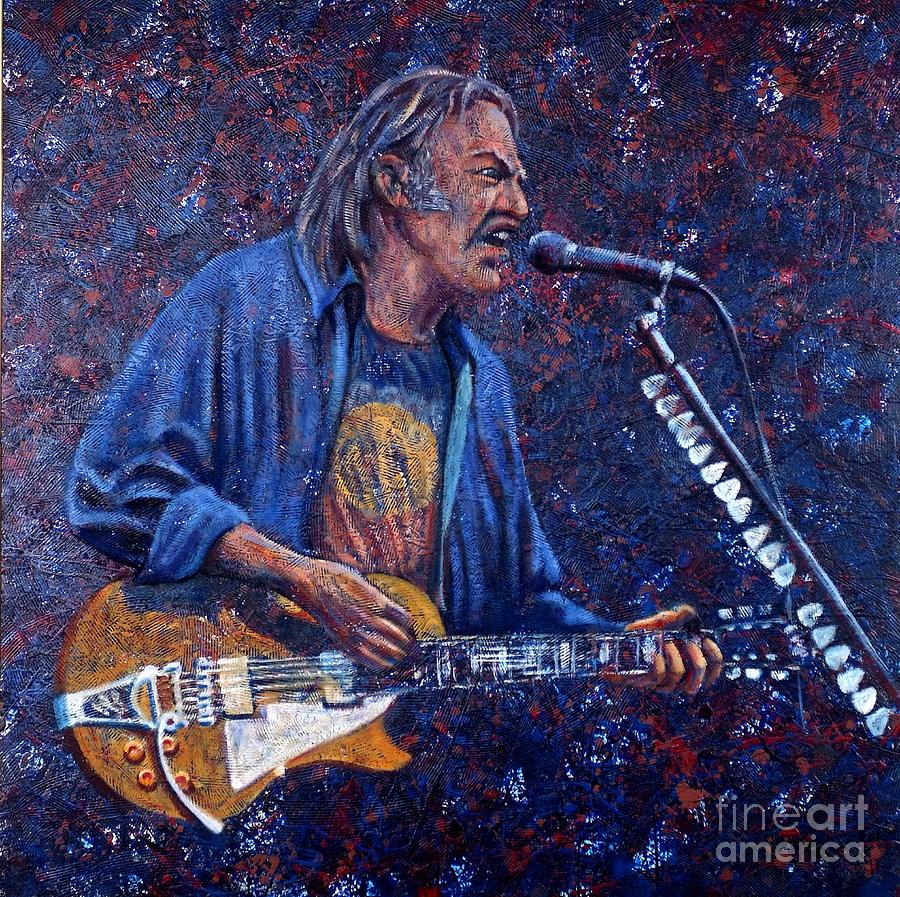 Neil Young Painting - Neil Young by John Knotts