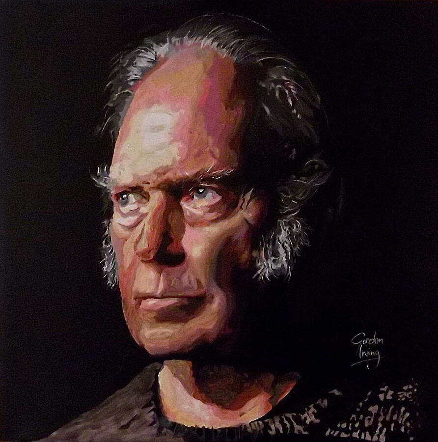 Neil Young Painting - Neil Young OLD MAN by Gordon Irving
