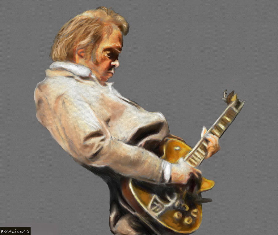 Neil Young Painting - Neil Young by Scott Bowlinger