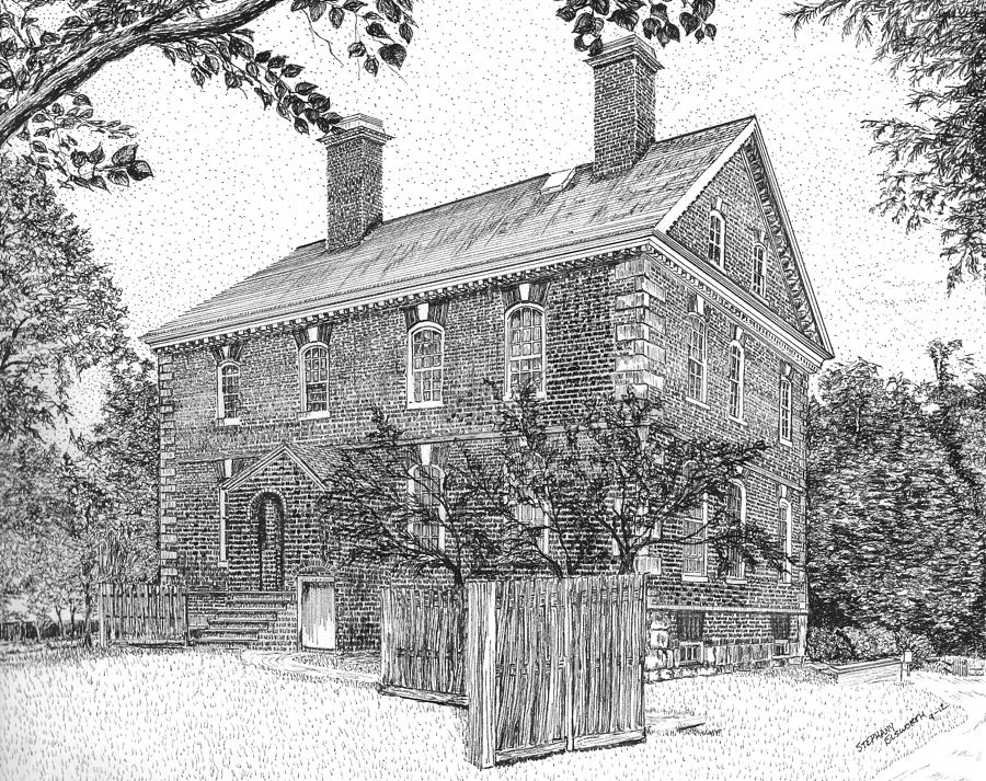 Nelson House in Yorktown Virginia III of III Drawing by Stephany ...