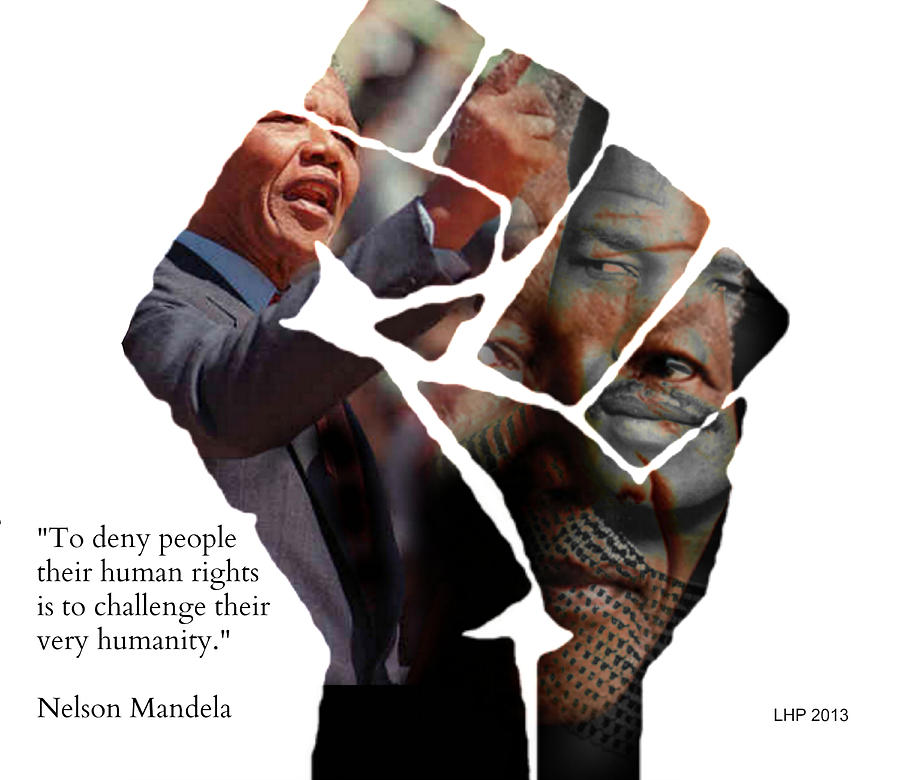 Nelson Mandela - Freedom Digital Art by Lynda Payton