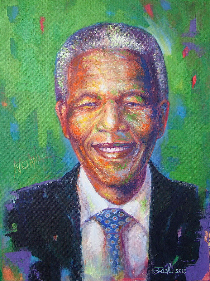 Nelson Mandela 1 Painting by Jack No War