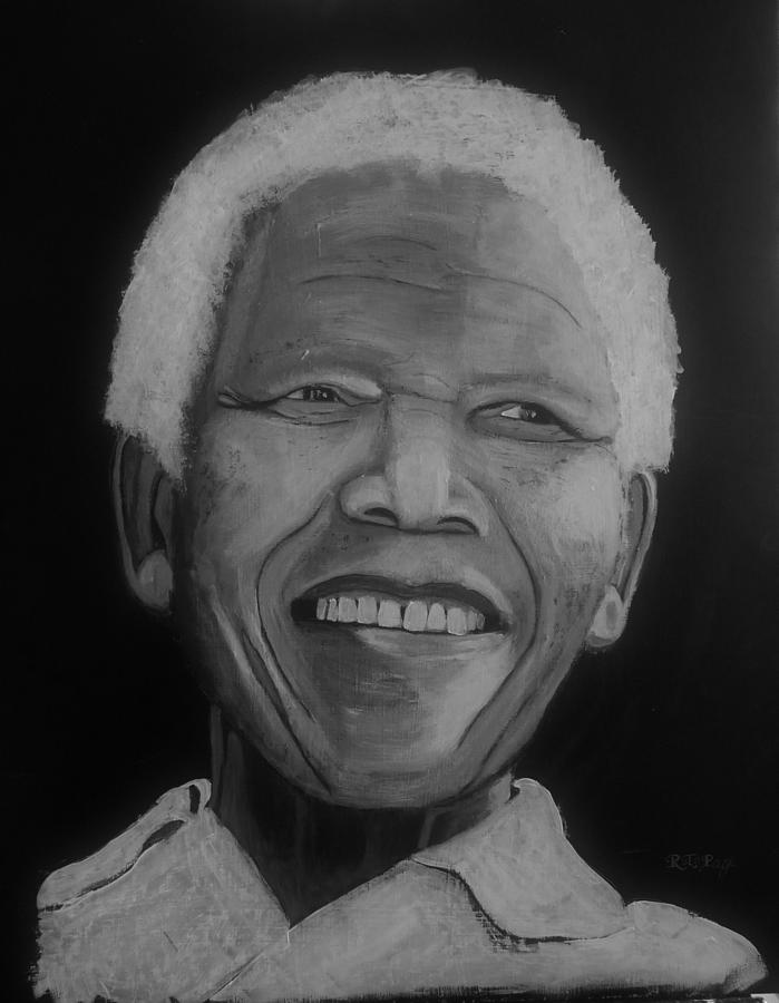 Nelson Mandela 2 Painting by Richard Le Page