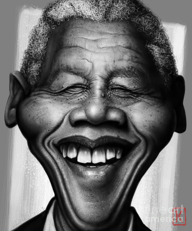 Nelson Mandela Digital Art - Nelson Mandela by Andre Koekemoer
