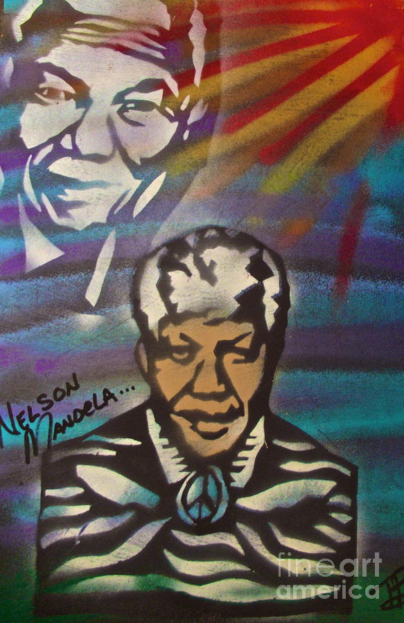 Nelson Mandela Painting - Nelson Mandela Art  by Tony B Conscious