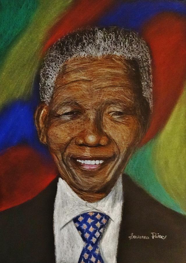 Portrait Drawing - Nelson Mandela Drawing by Savanna Paine