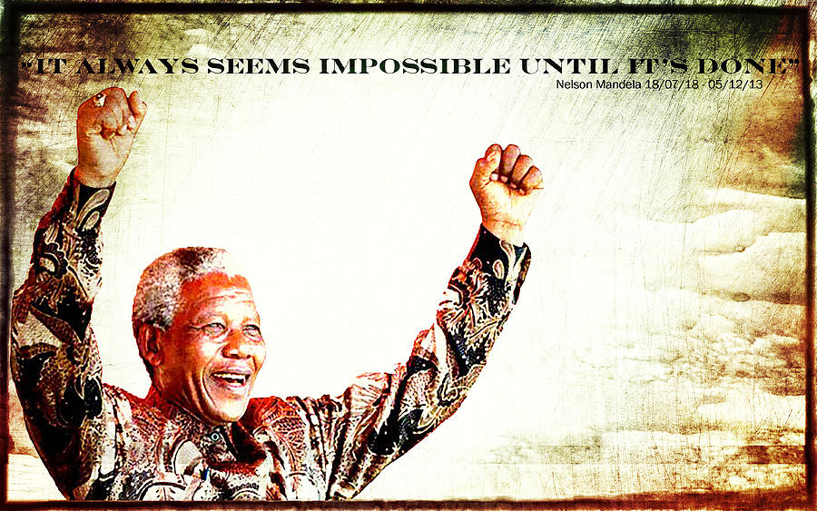 Nelson Mandela Photograph - Nelson Mandela by Spikey Mouse Photography