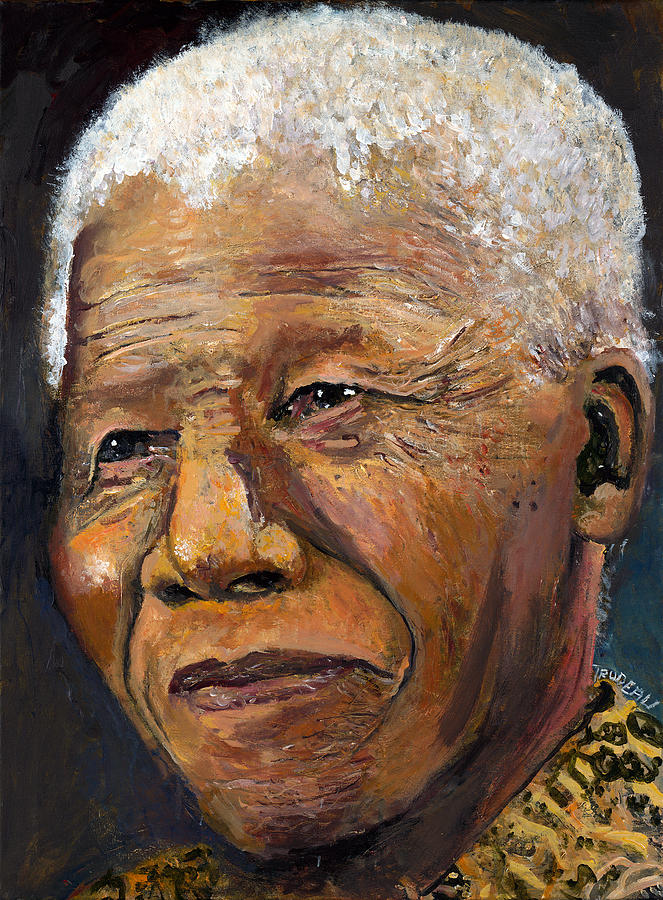 Nelson Mandela Painting By Patricia Trudeau - Fine Art America