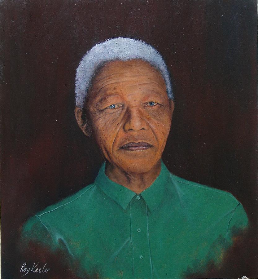 Nelson Mandela Painting By Roy Keeler