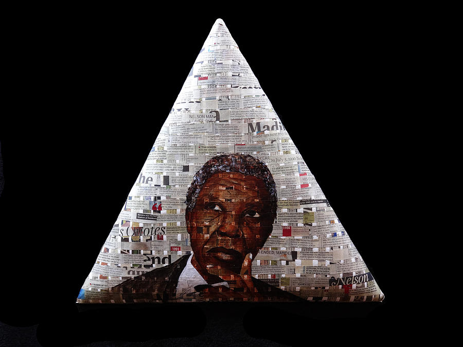 Nelson Mandela...RIP Mixed Media by Ronex Ahimbisibwe