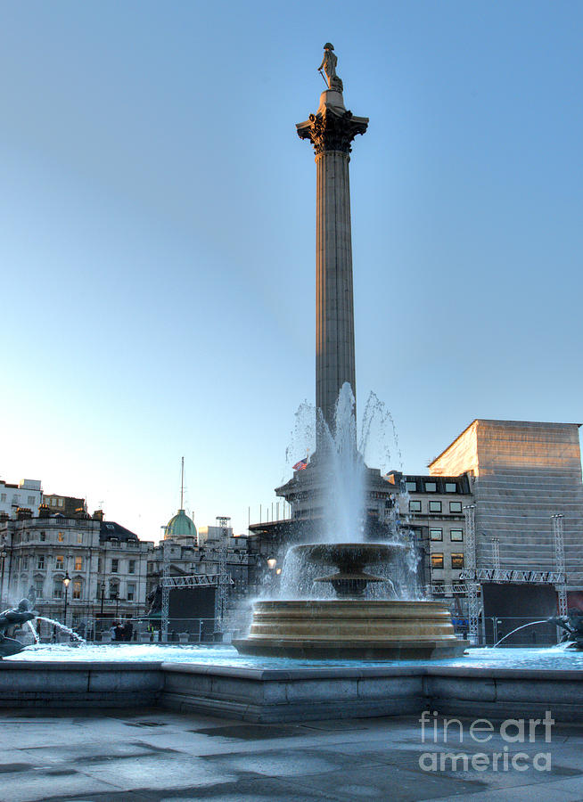 Nelsons Column in Trafalgar Square Photograph by Deborah Smolinske