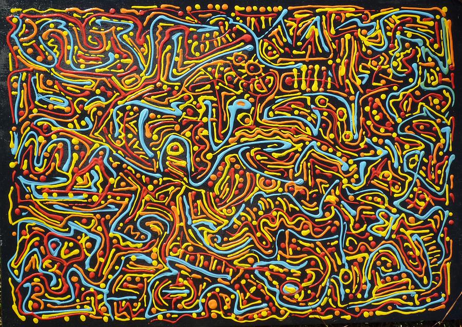 Abstract Painting - Neo Aboriginal by Douglas Fromm