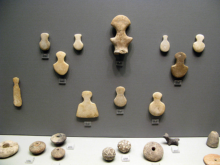 Neolithic Figurines Photograph - Neolithic Amulets by Andonis Katanos