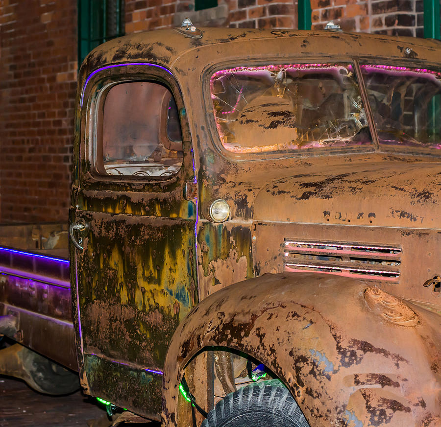 Neon and Rust Photograph by James Canning