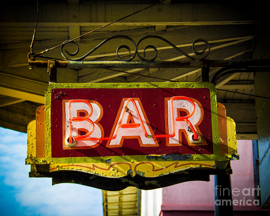 Neon Bar Photograph by Perry Webster