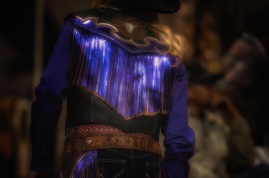 Neon Cowgirl Photograph by Joan Herwig