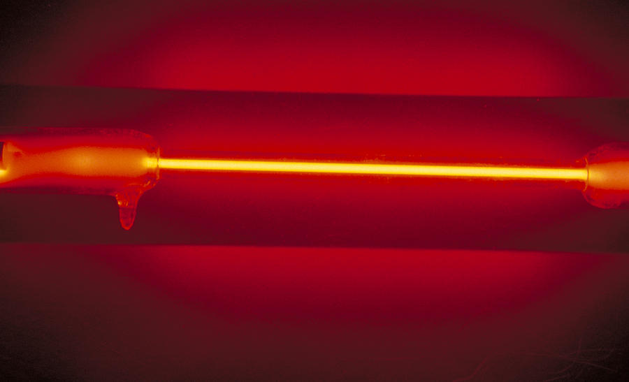 Neon Emission Tube Photograph by Richard Treptow