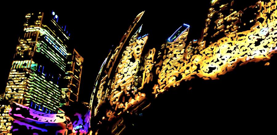 Neon Gate Photograph by Jenny Hudson