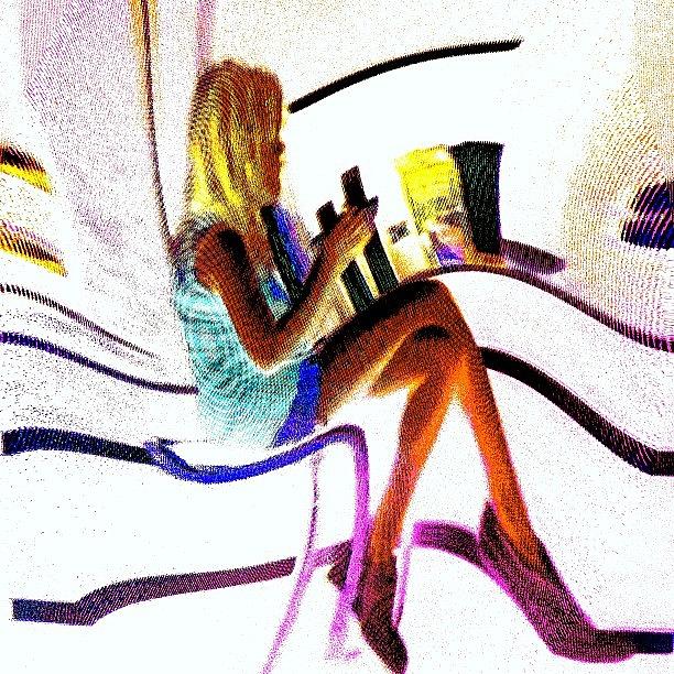 Abstract Photograph - Neon Girlfriend by Urbane Alien