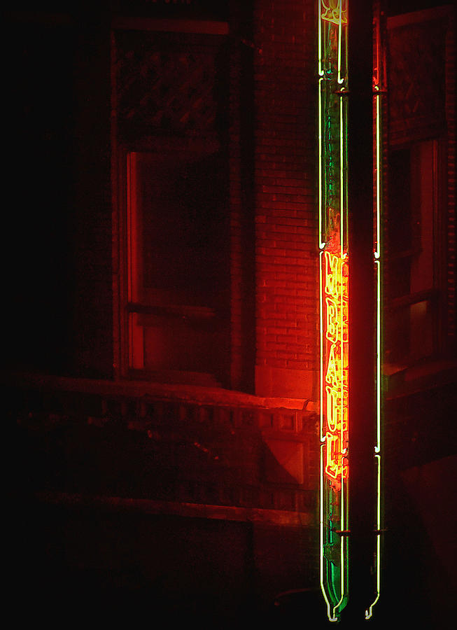 Neon Glow - Red Photograph by Nadalyn Larsen