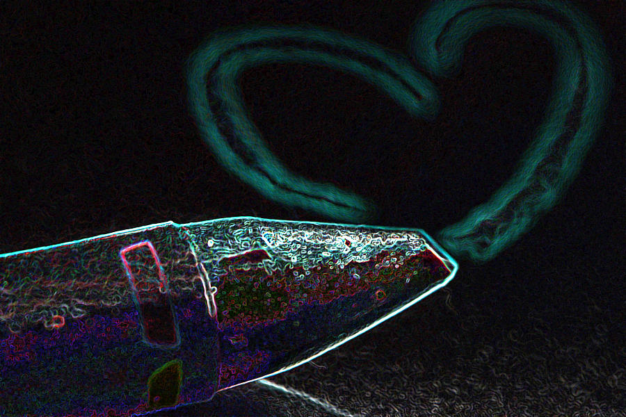 Neon Heart Photograph by Bill Owen