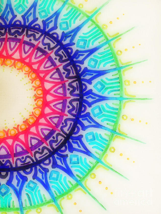 Neon Fashion Mandala Art Kit for Adults - Mandala Colouring Art