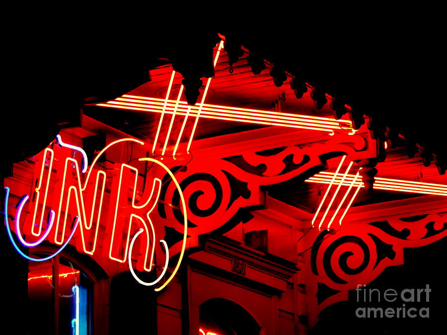 New Orleans Neon On St. Charles Avenue Photograph