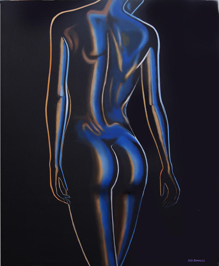 These paintings on nude models glow