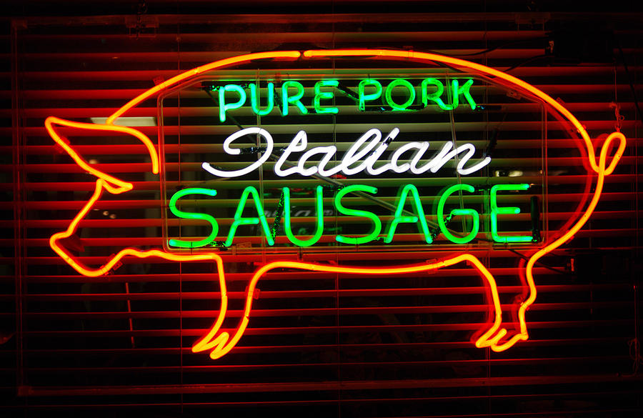 Neon Pig Photograph by Greg Graham