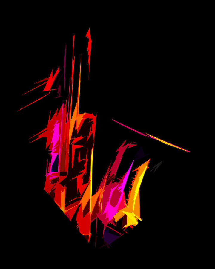 Music Digital Art - Neon Sax by Terry Fiala