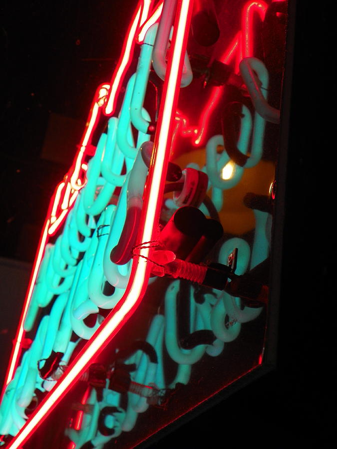 Sign Photograph - Neon Sign 2 by Bernie Smolnik