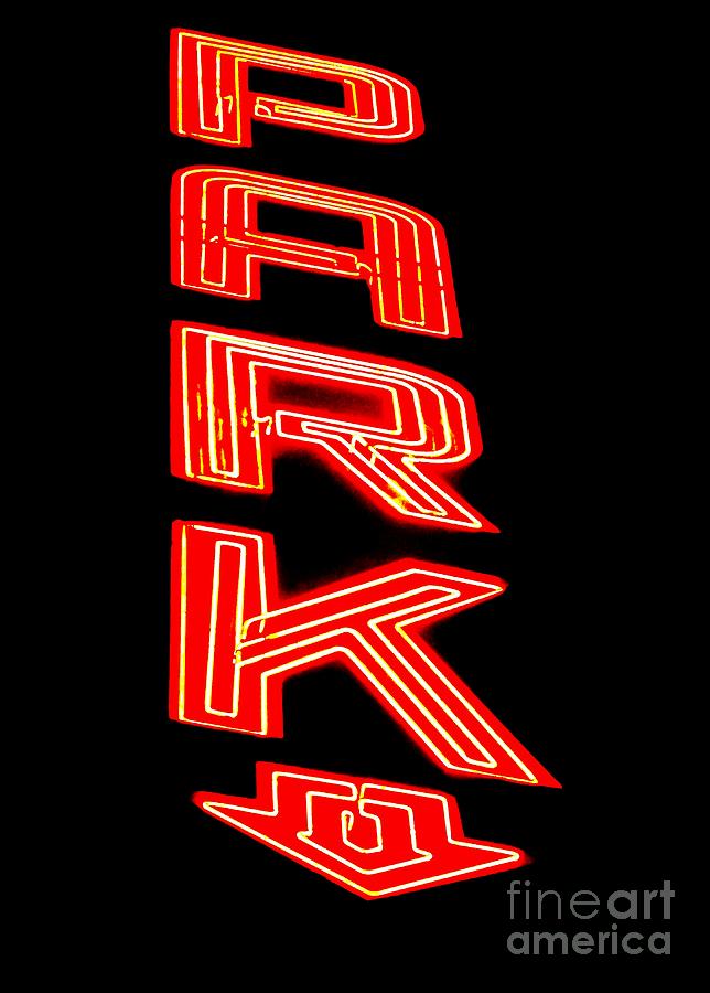 Neon Sign at Night Photograph by James Aiken