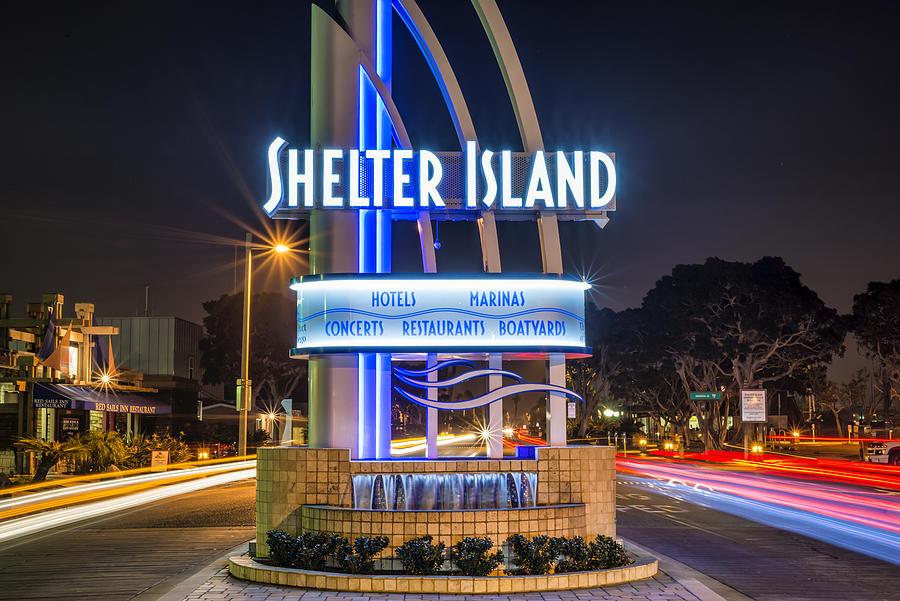 Shelter Island Neon Sign San Diego California Photograph by Joseph S Giacalone