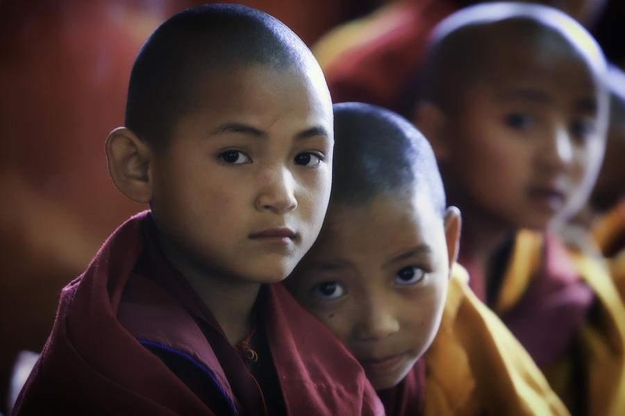 Nepal Young Monks Photograph by David Longstreath