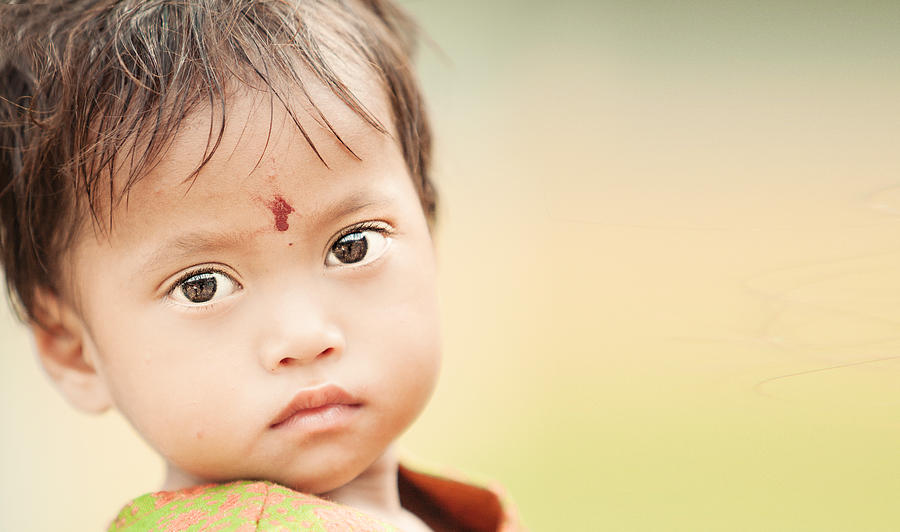 Nepali baby girl Photograph by Solveig Boergen