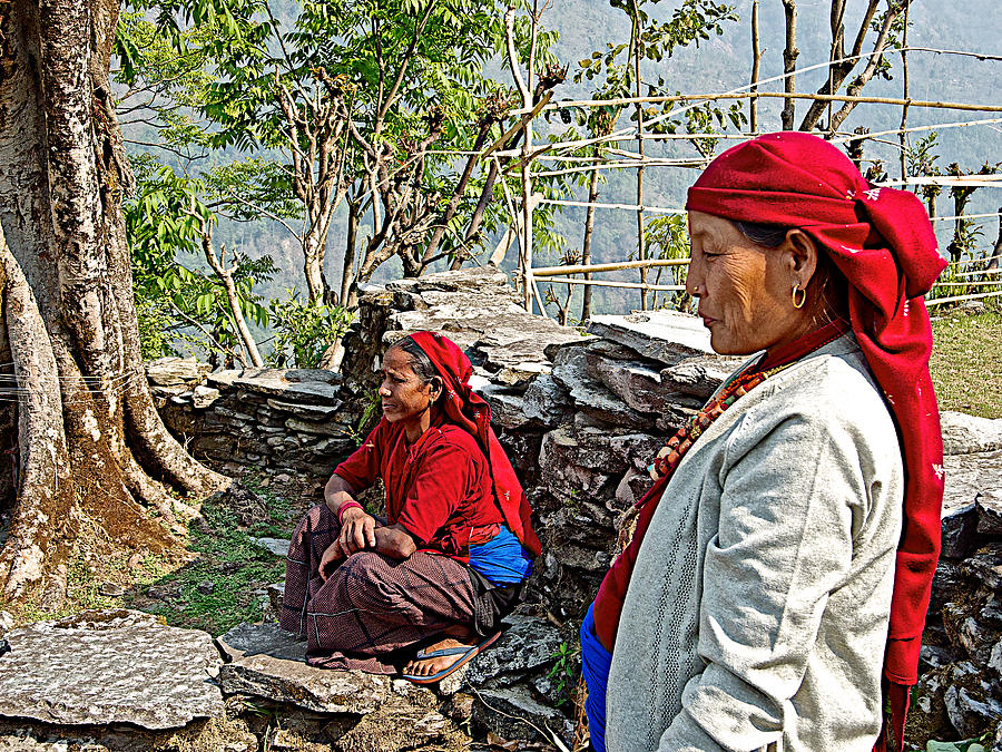 Nepali Women Of Womens Village In Himalayan Foothills Nepal Photograph By Ruth Hager Fine