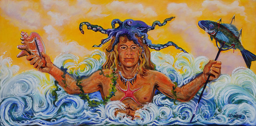 Fish Painting - Neptune by Claiborne Coyle