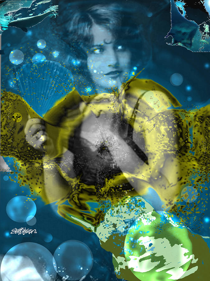 Barbara Stanwyck Digital Art - Neptunes Daughter by Seth Weaver