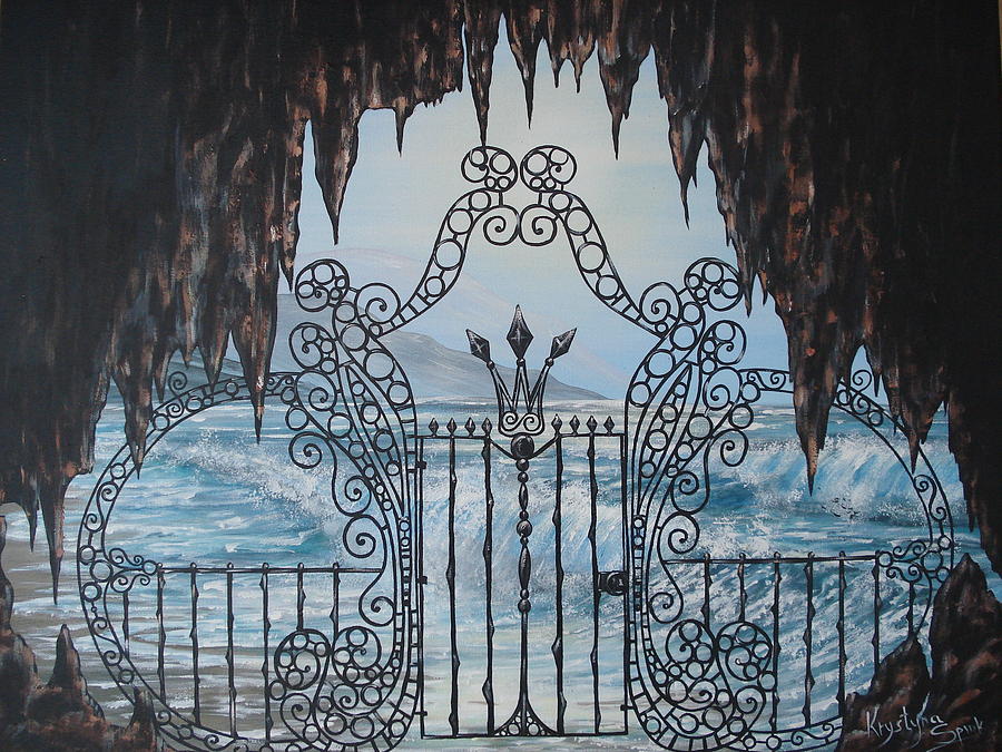 Neptunes Gate Painting by Krystyna Spink