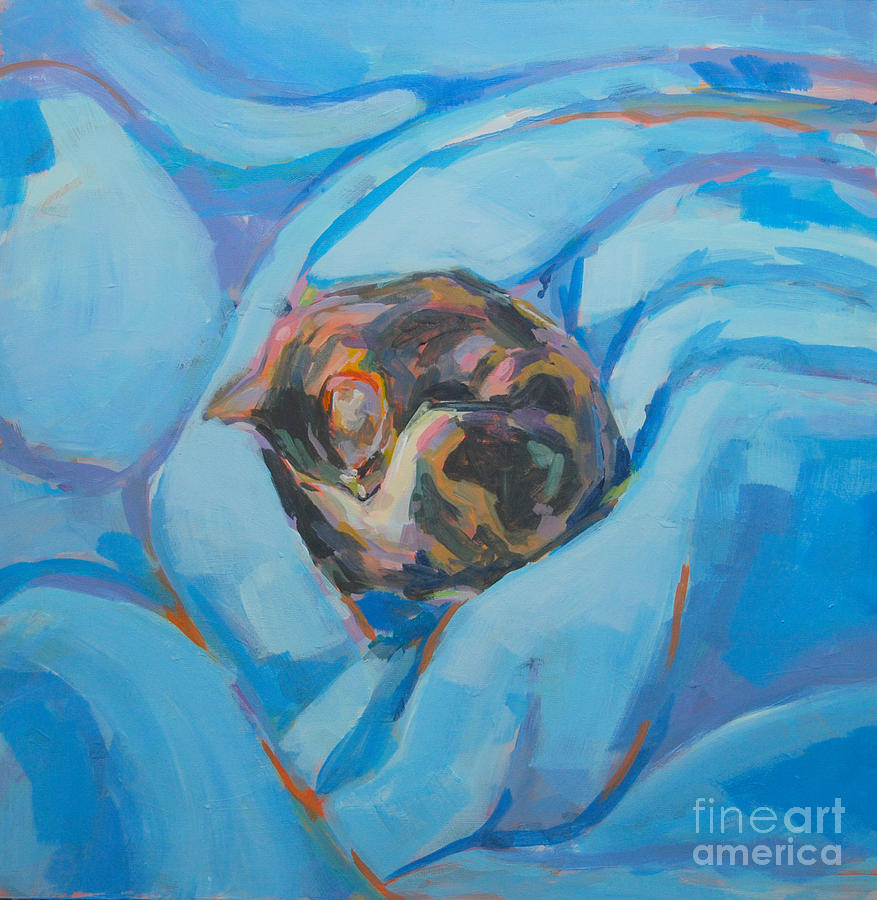 Cat Painting - Nest by Kimberly Santini