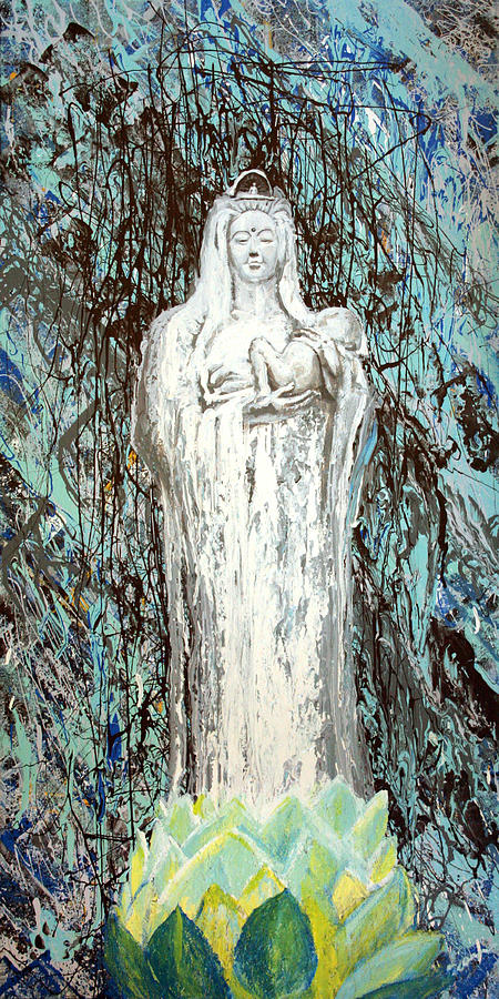 Mother Painting - Nesting by Alan Schwartz Mother Painting - Nesting by Alan Schwartz
